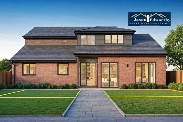 Home extension focusing on boundary line Nuneaton