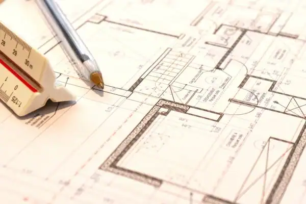 Image of architect Nuneaton drawings